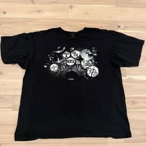Not Of This World black Christian tee Sz 2XL  #christian #bandtee